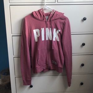 PINK pink zip up